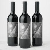 Coole, moderne, urbane Natur und Architektur Weinetikett (Flaschen)