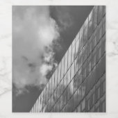 Coole, moderne, urbane Natur und Architektur Weinetikett (Einzelnes Label)