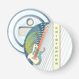 Coole moderne weiße und Aquamarine elektrische Git Flaschenöffner