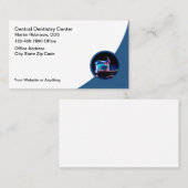 Coole moderne ZahnarztbüroVisitenkarten Visitenkarte (Vorne/Hinten)