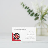 Coole moderne Zuhause-Services Business Cards Visitenkarte (Stehend Vorderseite)