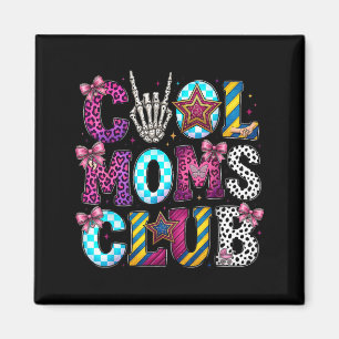 Coole Mom Club Retro Leopard Disco Hand Spaß Humor Magnet