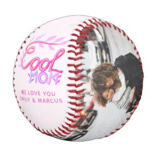 Coole Mom Handlettering Mutter Andenken Foto Baseball