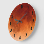 Coole Mondmondkontrolle am Lunar Eclipse Große Wanduhr (Winkel)