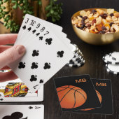 Coole Monogram Basketball Theme Poker Playing Card Spielkarten (In Situ)