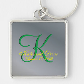 Coole Monogram-Imitate Zinnfächer Fab-Schlüsselanh Schlüsselanhänger