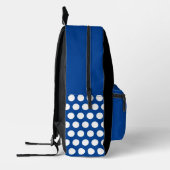 Coole Monogram Red Black Blue White Polka Dots Bedruckter Rucksack (Links)