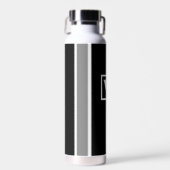 Coole Monogramm-Anfangsfarben moderner Kunst Trinkflasche (Vorne)