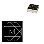 Coole Monogramm, Angesagte Logo-Stilanzeige Gummistempel (Stempel)