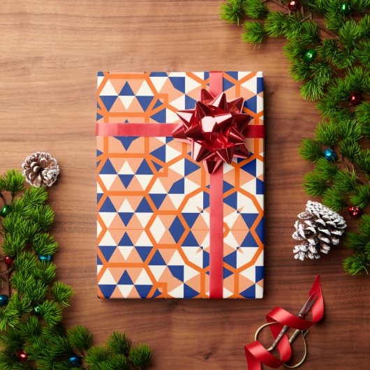 Coole Monogramm-Feier, die jedes Alter hervorrufen Geschenkpapier (Feiertagsgeschenk)