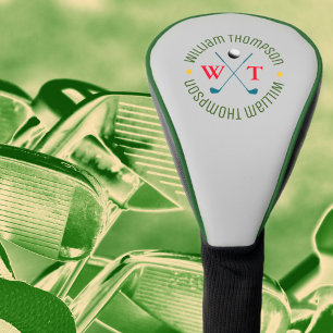 coole Monogramm für einen Golfspieler erstellen Golf Headcover
