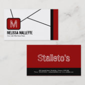 Coole Monogramm-Geschäfts-Karten Visitenkarte (Vorne/Hinten)