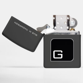 coole Monogramm/mit Monogramm schwarz