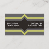 Coole Monogramm-Visitenkarten Visitenkarte (Rückseite)