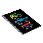 Coole Monster-LKW-blaues Rot-Grün-Geschenke für Notizblock (Rechte Seite)