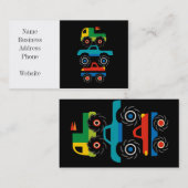 Coole Monster-LKW-blaues Rot-Grün-Geschenke für Visitenkarte (Vorne/Hinten)