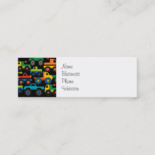 Coole Monster-LKW-Transport-Geschenke für Jungen Mini Visitenkarte