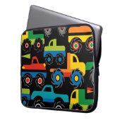 Coole Monster LKW Transportgeschenke für Jungen Laptopschutzhülle (Vorderseite Links)
