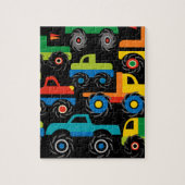 Coole Monster LKW Transportgeschenke für Jungen Puzzle (Vertikal)