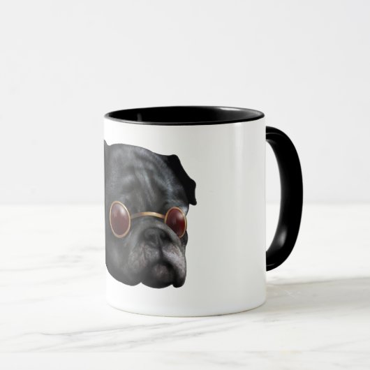 Coole Mops-Tasse Tasse (VorderseiteRechts)