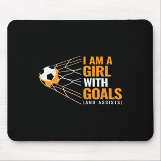 Coole Motivationsziele für Frauen Ich bin ein Mädc Mousepad