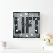 Coole Motivierungsarbeit LIFT Gym Fitness Quadratische Wanduhr (Zuhause)