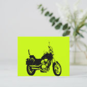 Coole Motorrad-Silhouette Postkarte (Stehend Vorderseite)