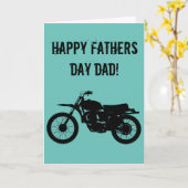 Coole Motorrad Vathers Day Card. Karte (Gelbe Blume)