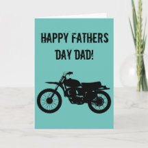 Coole Motorrad Vathers Day Card.