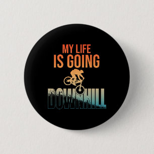 Coole Mountainbike-Kunst für Männer Jungen Downhil Button