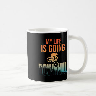 Coole Mountainbike-Kunst für Männer Jungen Downhil Kaffeetasse