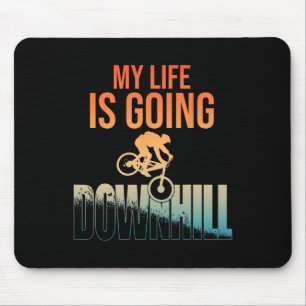Coole Mountainbike-Kunst für Männer Jungen Downhil Mousepad