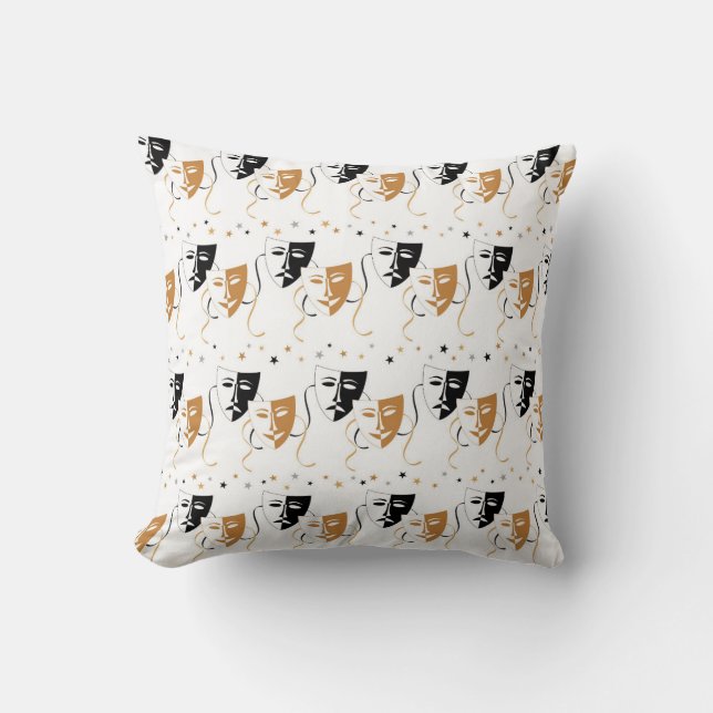 Coole Movie Maske Muster Zuhause-Theaterkissen Kissen (Vorderseite)