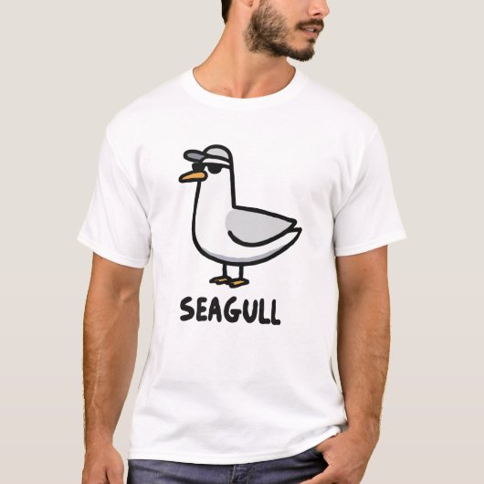 Coole Möwe T-Shirt (Vorderseite)