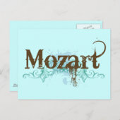 Coole Mozart-Postkarte Postkarte (Vorne/Hinten)