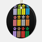 Coole Multiplikationstabellen Kids Match Keramik Ornament (Links)