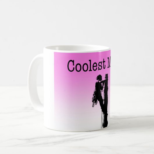 Coole Mum-Arborist-Gabe Kaffeetasse (Vorderseite Links)