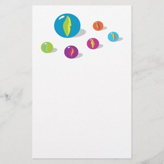 Coole Murmeln Briefpapier (Vorderseite)