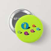 Coole Murmeln Button (Vorne & Hinten)