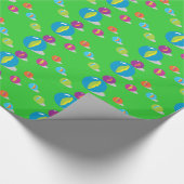 Coole Murmeln Geschenkpapier (Ecke)