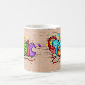 Coole Musik Graffiti Kaffeetasse (Mittel)