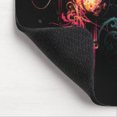 Coole Musik-Grafik mit Gitarre Mousepad (Ecke)