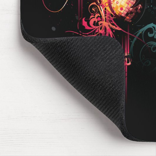 Coole Musik-Grafik mit Gitarre Mousepad (Ecke)