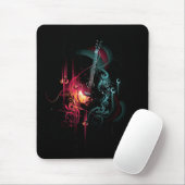 Coole Musik-Grafik mit Gitarre Mousepad (Mit Mouse)