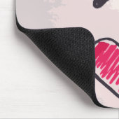Coole Musik ist Liebe-Gekritzel Mousepad (Ecke)