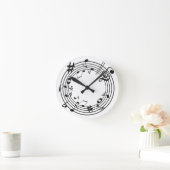 Coole Musik Runde Wanduhr (Zuhause)