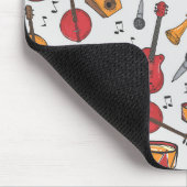 Coole Musik Themenbanjo Drums Gitarre Geige mehr Mousepad (Ecke)