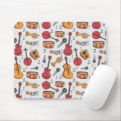 Coole Musik Themenbanjo Drums Gitarre Geige mehr Mousepad (Mit Mouse)