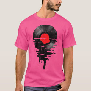 Coole Musik Vinyl Record Retro Vintag Red T-Shirt