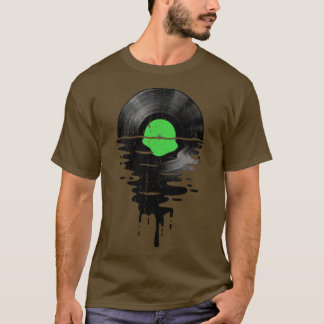 Coole Musik Vinyl Retro Vintage Grün T-Shirt